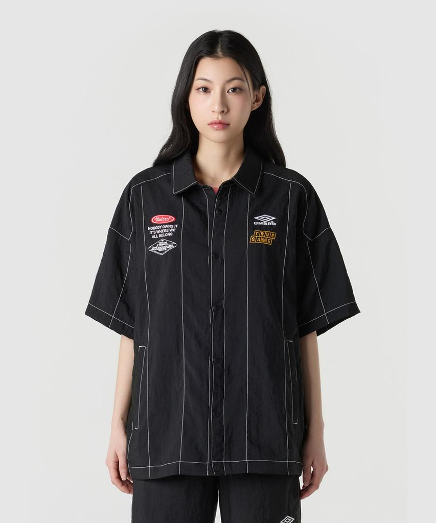Umbro Crispy Taslan Рубашка с коротким рукавом Черная Ur221Cjk58