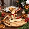 DIY Spliced Wooden Craft Christmas Tabletop Ornament, Cute Elk/Santa Claus/Snowman Desktop Rustic Elk Santa Snowman Ornaments Decorations for