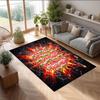 VfB Stuttgart Football Print Crystal Velvet Rug, Comfortable Water Absorbent Non Slip Indoor Floor Carpet
