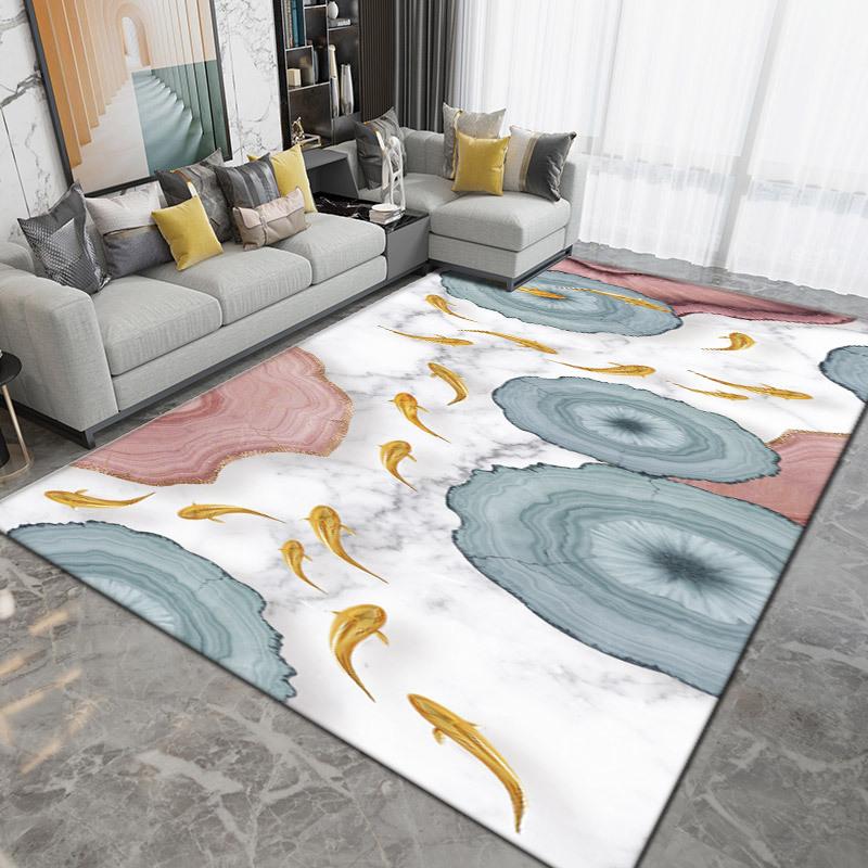 Ковер с принтом для гостиной, большой площади, противоскользящий ковер для спальни, прикроватное одеяло, аксессуары для домашнего декора