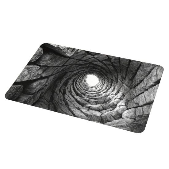 Коврик для пола 3D узоры оптической иллюзии Пылеудаление Нескользящий Дверной коврик Устойчивый к выцветанию Антистатический Входной коврик Чистящий коврик