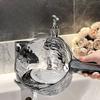 Бытовая половник для воды, Небьющийся, Утолщенная длиннорукая ложка для воды, Прозрачный пластик Волна воды Ва… Еще