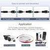 No Soldering Required Male Female CCTV Monitoring Video Cable Plug Connector for Home Indoor Surveillance Cabling