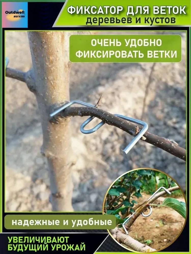Устройство для оттягивания ветвей плодовых деревьев, разделения боковых ветвей, формирования, сгибания и прижимания ветвей