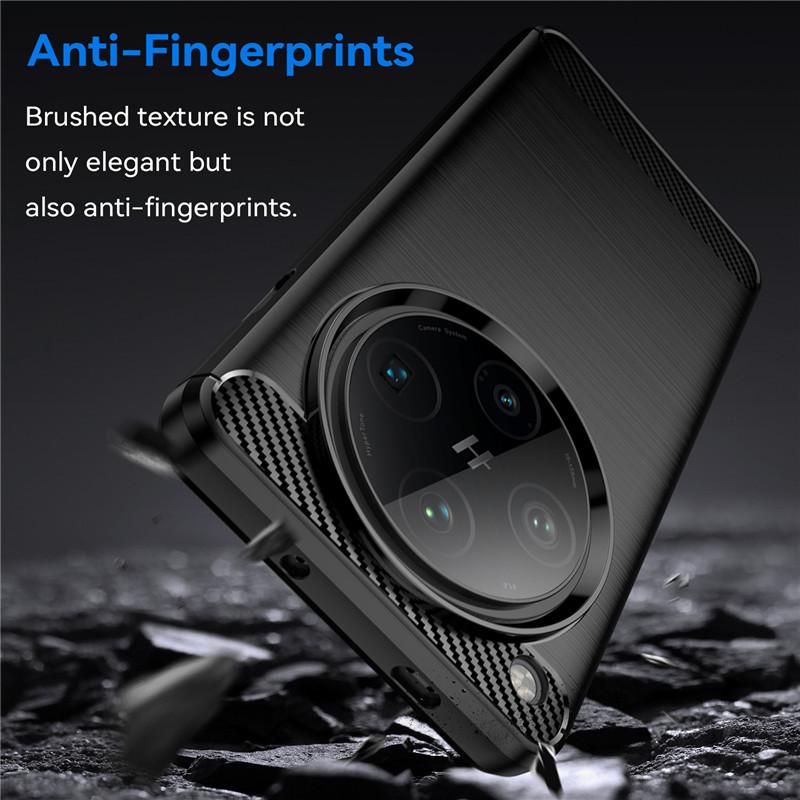 Чехол для OPPO Find X8 Pro Чехол для OPPO Find X8 Pro Чехол 6,78 дюйма из углеродного волокна Противоударный силиконовый бампер для OPPO Find X8 Pro