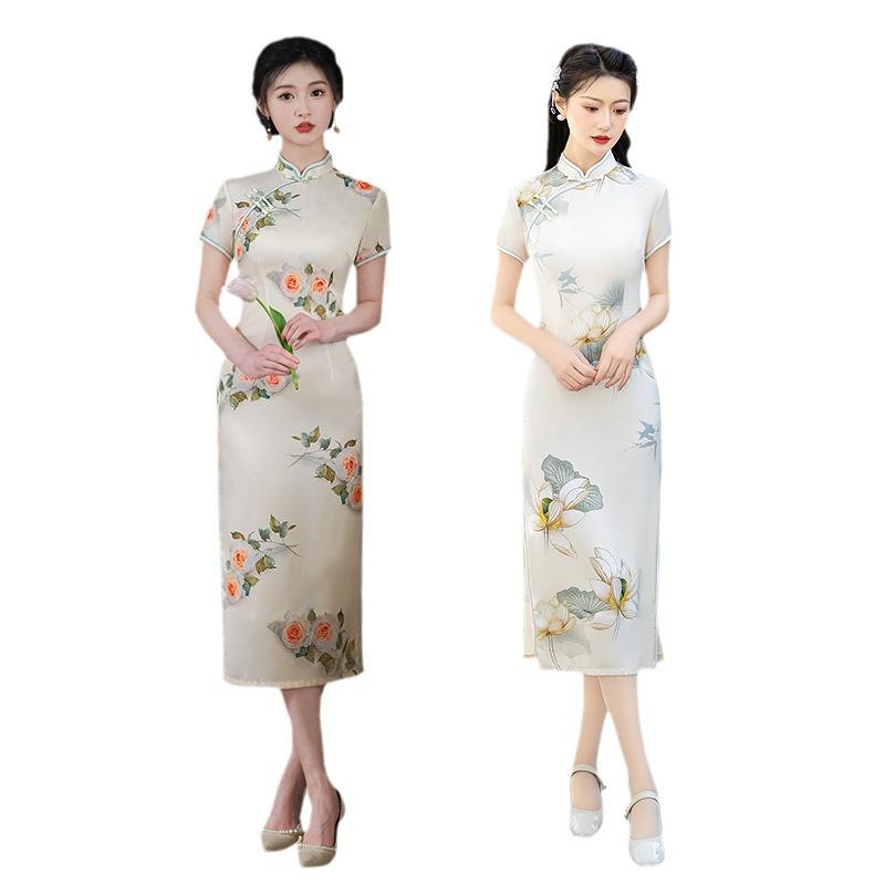 Современный летний чонсам 2024 года: Молодежная, стильная и повседневная национальная одежда