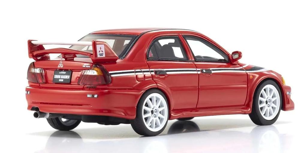 Оригинальный Kyosyo Mitsubishi Lancer Evolution VI TME Red Готовый продукт 1/43