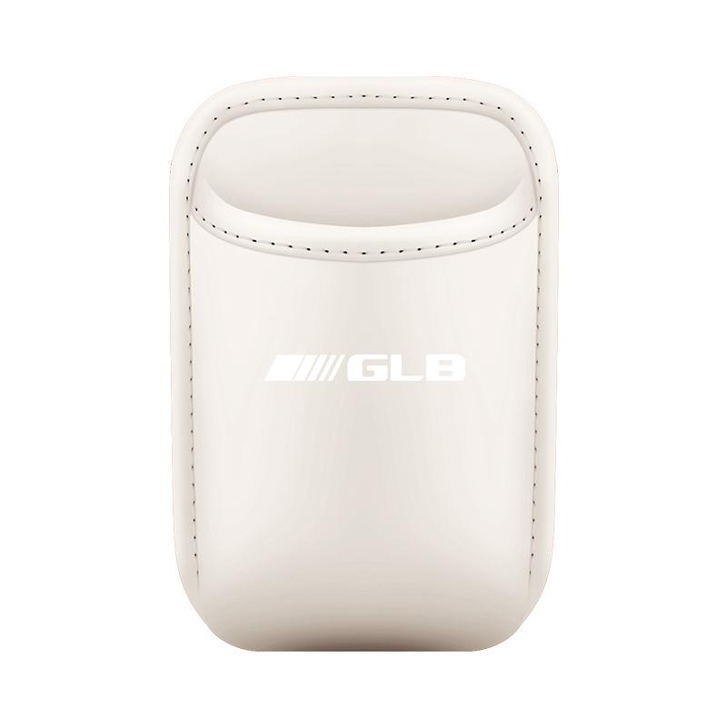BQAZ9 Leather Car Cup Holder Storage Box Organizer Tray Multi Function Interior Container for Mercedes Benz GLB Accessories
