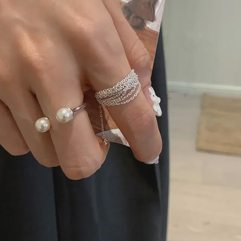 Нишевое элитное многослойное жемчужное кольцо для женщин – уникальное модное решение для любого случая