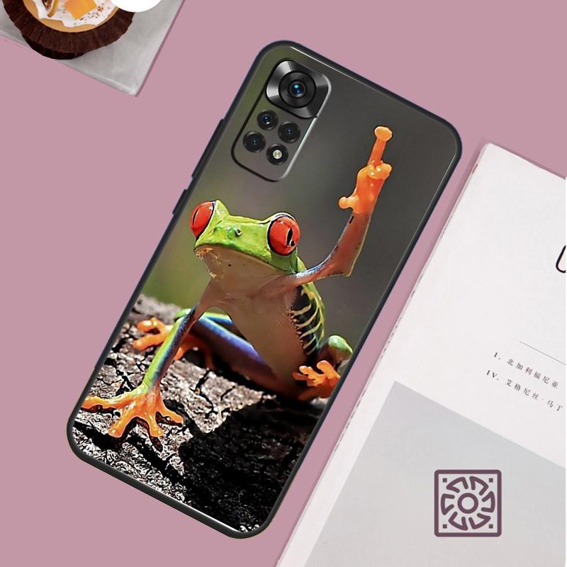 Чехол Wildlife с зеленый лягушкой для Xiaomi Redmi Note 14 13 12 11 15 Pro Plus Redmi 15 13 10 10C 12C 13C 14C 15C