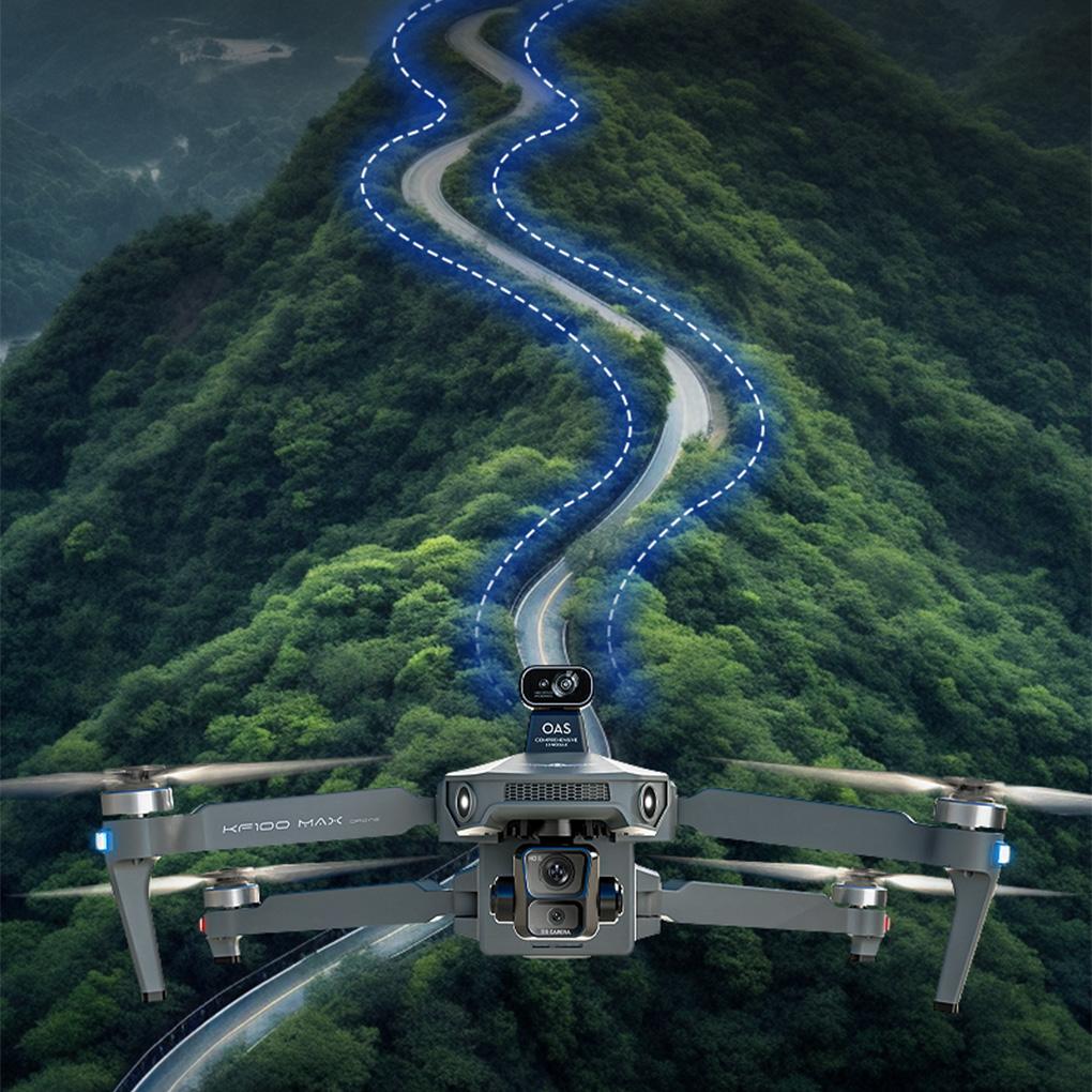 KF100 MAX Дрон 4K Камера 3-осевой подвес GPS Обход препятствий Сенсорный экран Аэрофотосъемка FPV Бесколлекторный RC Квадрокоптер Складной дрон