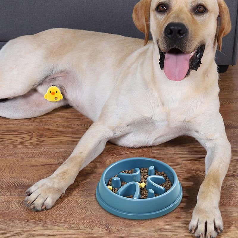 Slow Feeder Dog Bowls Large Breed Dog Slow Feeder Slow Eating Dog Bowl Anti-Gulping Dog Puzzle Feeder Cat Slow Feeder Bowl For