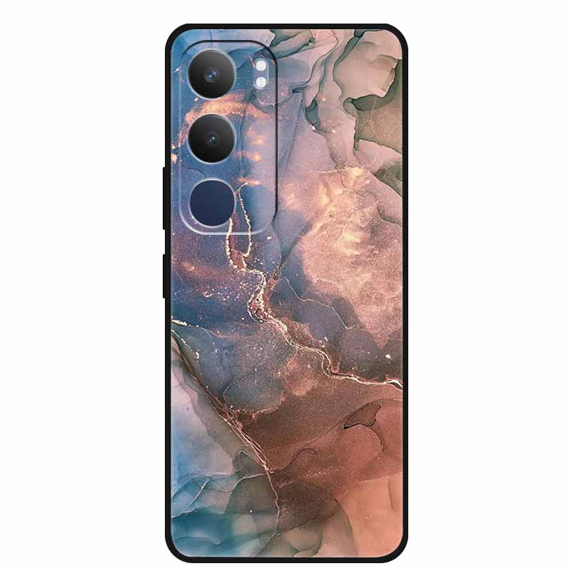 Luxury Phone Case For Vivo Y19s Pro 4G Soft TPU Silicone Back Case For Vivo Y29 5G Y 29 19s Marble Patterns Cover Bumper Funda
