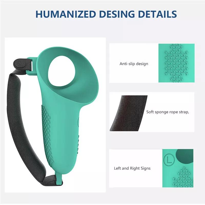 Силиконовый защитный чехол для контроллера VR, маска для глаз, накладка на лицо, чехол для ручки, силиконовый чехол для Meta Quest 3 VR, аксессуары