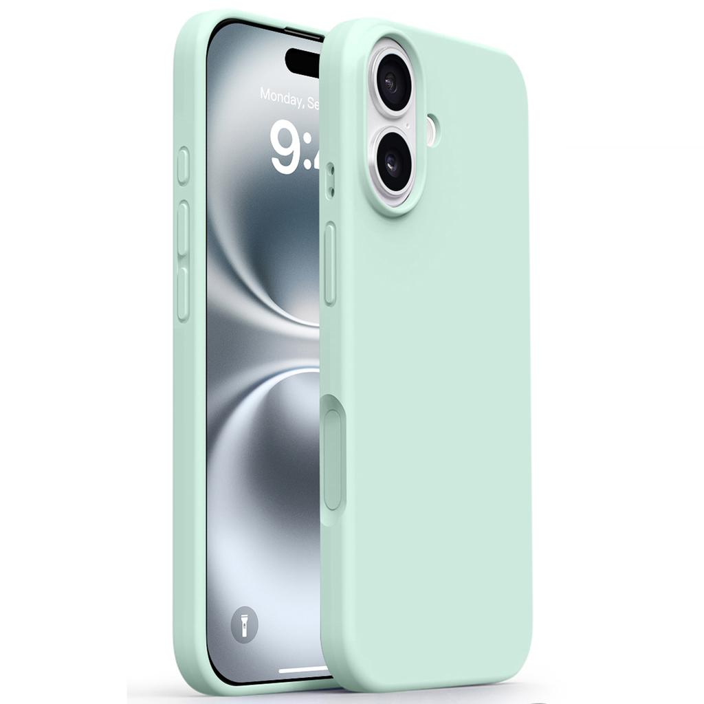 Чехол для iPhone 17 с мягкой подкладкой из микрофибры, жидкий силикон+ПК, чехол для телефона