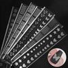 Hollow Printing Template Nail Art Stamping Plates Molds Letters Flowers Nail Template Decals DIY Decoration Stickers Stencil