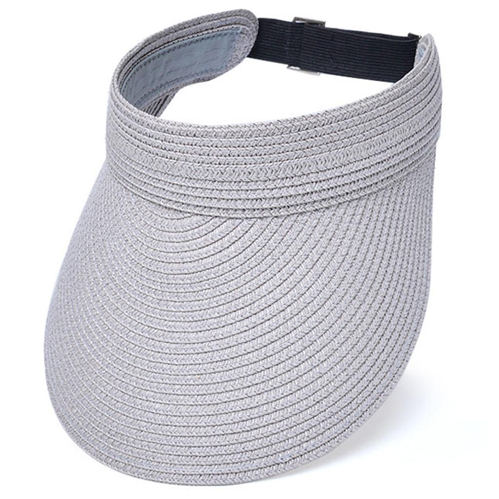 Women Sun Hat Raffia Sunshades Straw Hat Breathable Empty Top Sports Hat for Straw Hat Breathable for Casual Sport