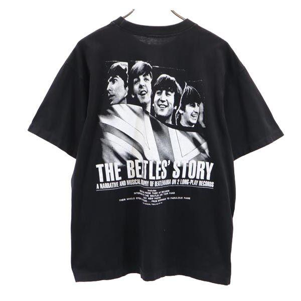 The Beatles 90-е Старая группа Футболка с двусторонней печатью Футболка с коротким рукавом Мужская Б/У
