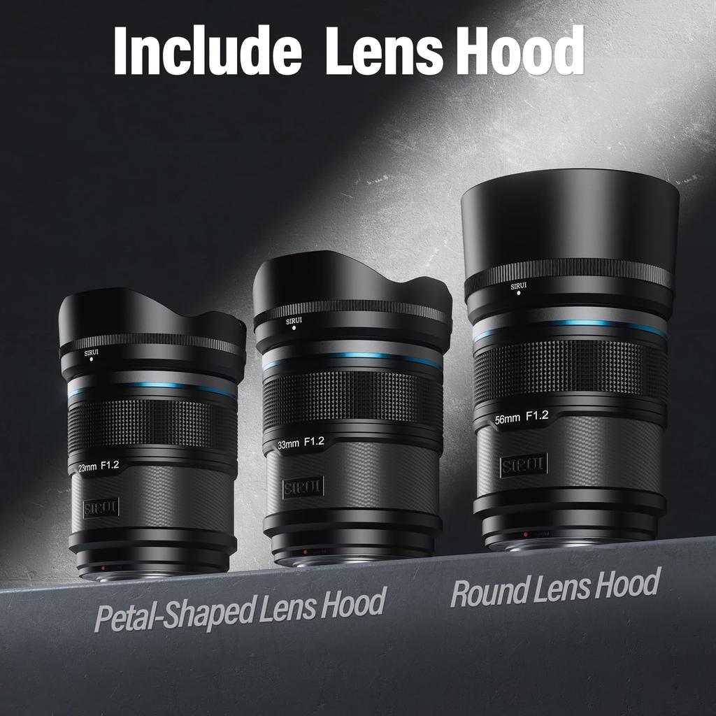 Автофокусный объектив SIRUI Sniper 33 мм для камер Серии Lens, широкоугольный F1.2 APS-C A5, A6, A7, FX, A9, ZV-E (E-Mount, Черный)