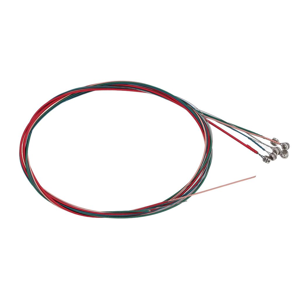 6PCS Guitar String Replacement Steel Wire Colorful Classical Acoustic Guitar String for Piano
