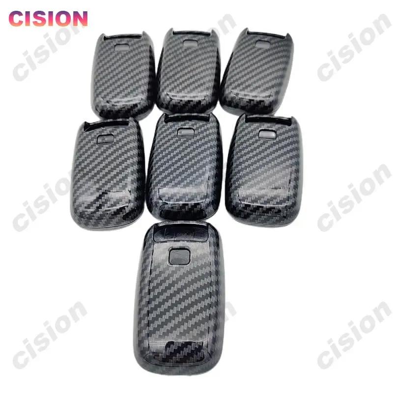 Carbon Fiber Remote Car Key Fob Cover Case Shell Holder Protector For Toyota Yaris Ativ Raize Veloz Avanza Rush Perodua Daihatsu