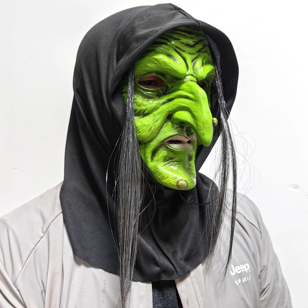 Halloween Party Magic Witch Mask New Scary Ghost Face Costume Witch Headgear