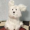 25/35 см Кавайная Плюшевая Игрушка Щенок с Длинной Шерстью Белый Мультяшный Мягкий Набивной Щенок Кукла Девочка Игрушки на День Рождения Дети Девушка Милый Подарок