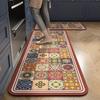 Diatomite Kitchen Mat with Oil-Proof Surface, Anti-Slip Bathroom Rug for Wet Floors - 50x80cm To 60x180cm Retro Patterns