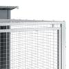 Dog House with Run Anthracite 153 x 194 x 110 cm Galvanized Steel