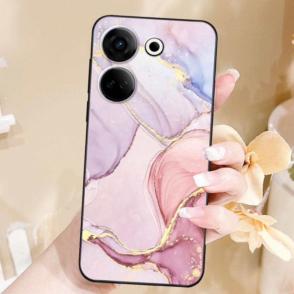 Чехол для Tecno Camon 20 Pro 4G Coque ТПУ Мягкий Силикон Модный Телефон Funda для Tecno Camon 20 Pro 5G Милый Бампер Задняя Крышка