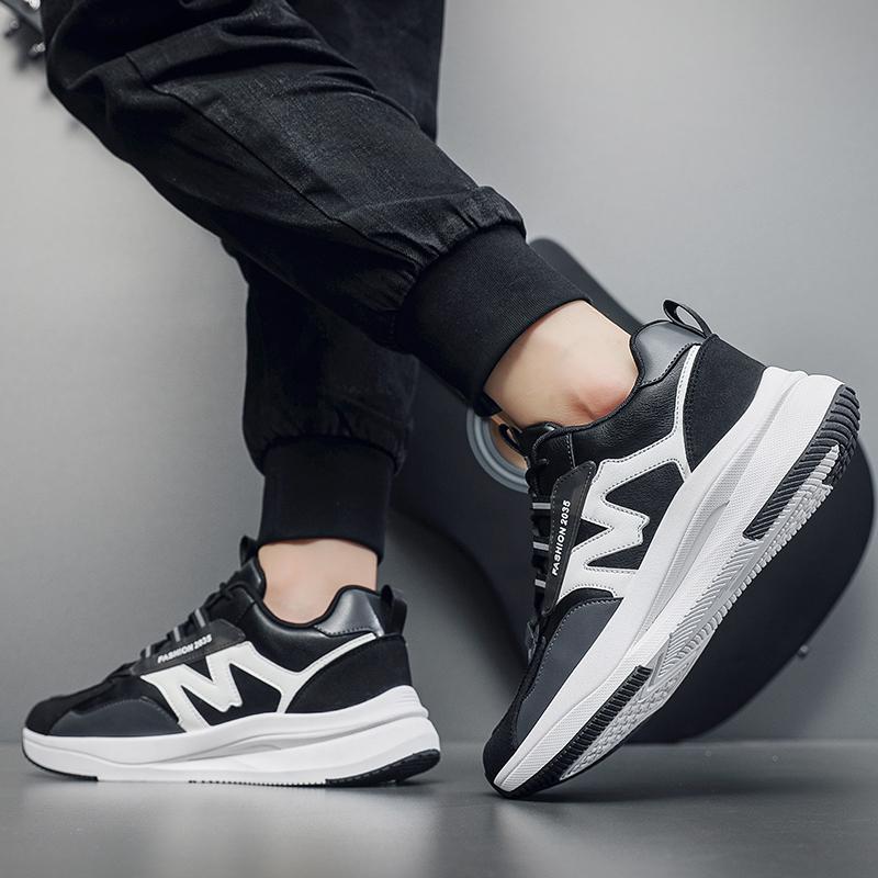 Мужская повседневная спортивная обувь, всесезонная, новая, мягкая подошва, противоскользящая, модная, кроссовки для бега на открытом воздухе, студенческая спортивная обувь, мужские кроссовки