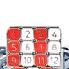 Компактная металлическая головоломка с цифрами, портативная дорожная игра для семейного веселья и обучения