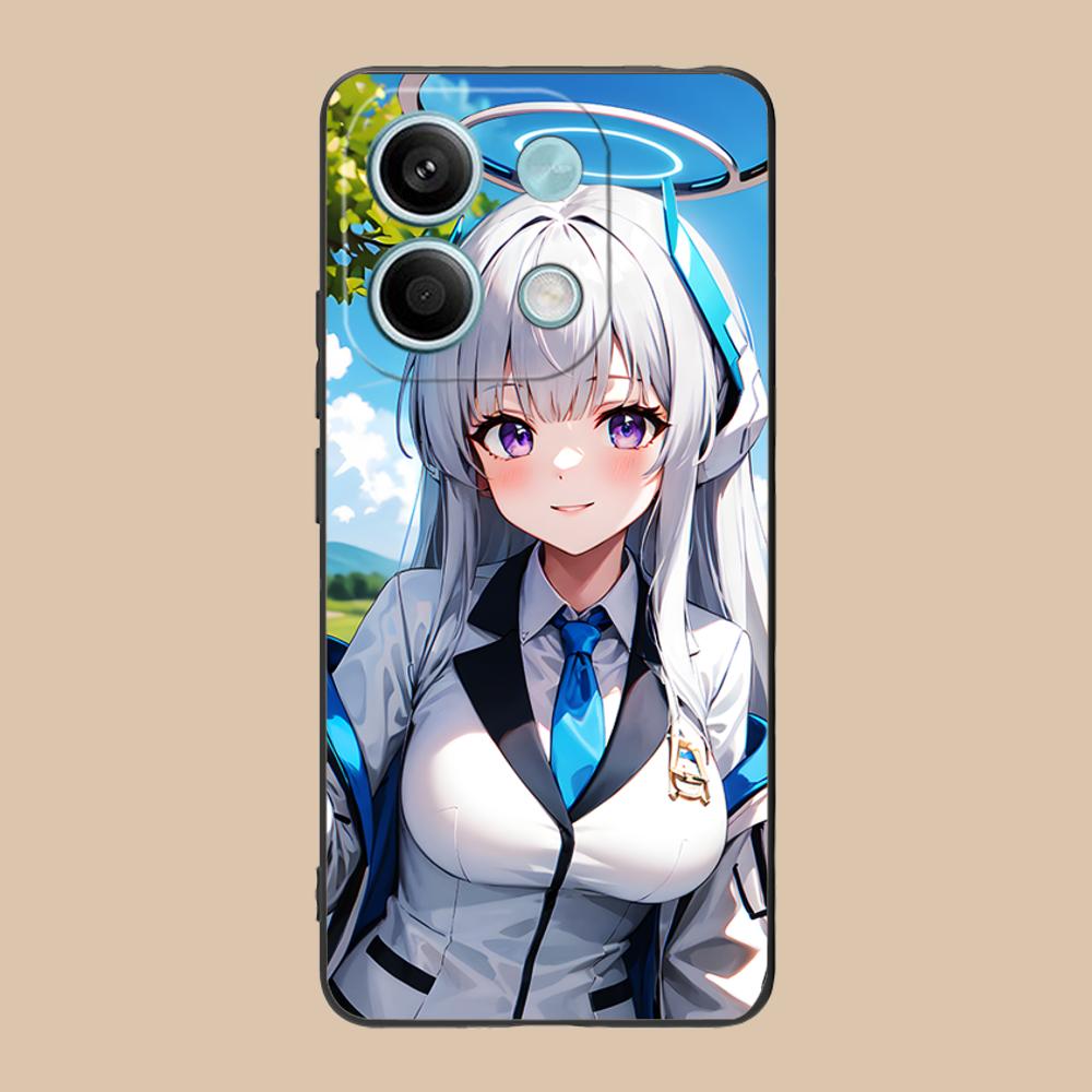 Blue Archive Ushio Noa Matte TPU Mobile Phone Case for POCO M7Durable Heavy Duty Case Pro GT 5G Colorful Printing Cover