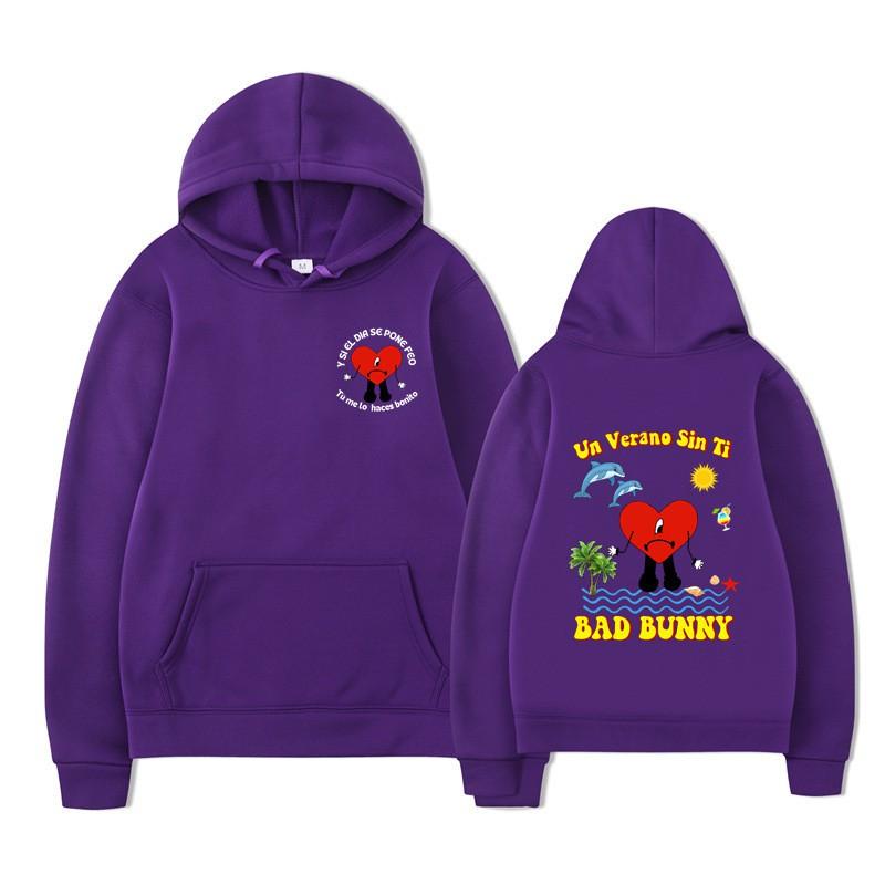 Bad Bunny Un Verano Sin Ti Hoodie Men Women Casual Graphic Sweatshirt
