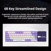 AK680 Mechanical Gaming Keyboard Wired Hot Swap 68 Keys Ergonomic E-sport Office Type-C Laptop Accessory for Gamers and Office