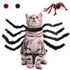 Pet Halloween Costume Plush Spider Costume Funny Giant Spooky Spider Costume Xmas Costume for Dog Cat Pet Cosplay Costumes