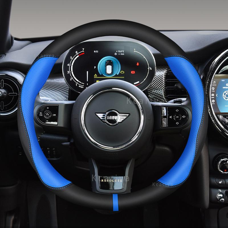 Carbon Fiber Leather Car Steering Wheel Cover For MINI Cooper R50 R55 R56 F57 Clubman Countryman Clubvan Coupe Auto Accessories mjewr55