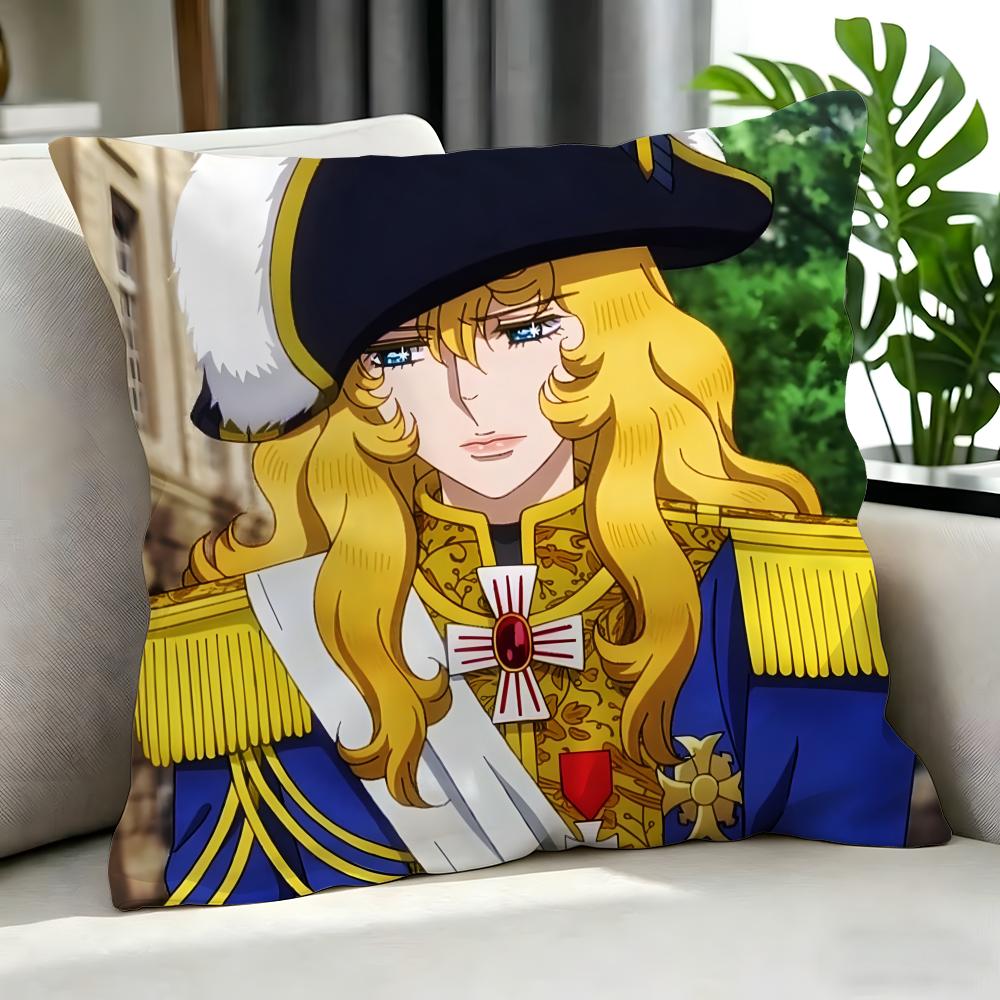 Anime RRose of Versaille Cushion Cover Cushion Cover Set Pcs x x x Pillowcase Decorative Sofa Home Decor