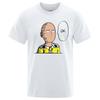 One Punch Man Say Ok Cartoon Male T Shirts Women Hip Hop Crewneck Short Sleeve Summer Cotton Tops Casual Funny T Shirt Unisex