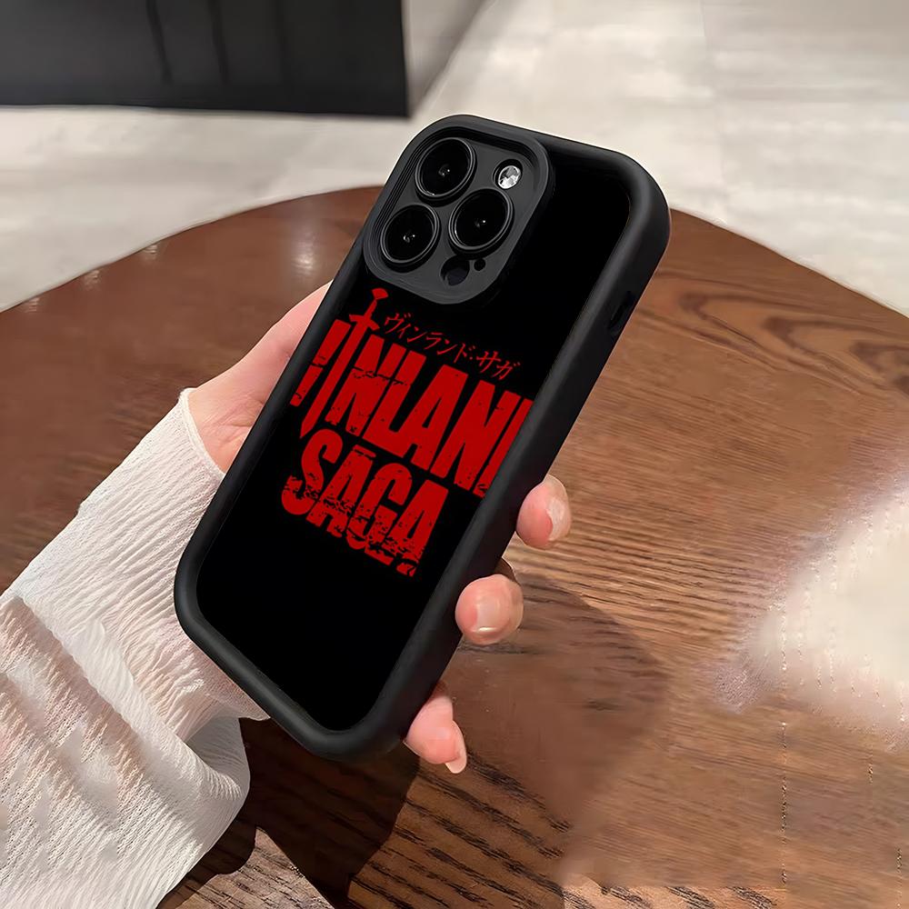 Черный Чехол для Телефона Vinland Saga Для IPhone 17 Pro Max 15 Pro 16 14 Plus 12 13 Mini 11 Pro Ударопрочный Мягкий Чехол