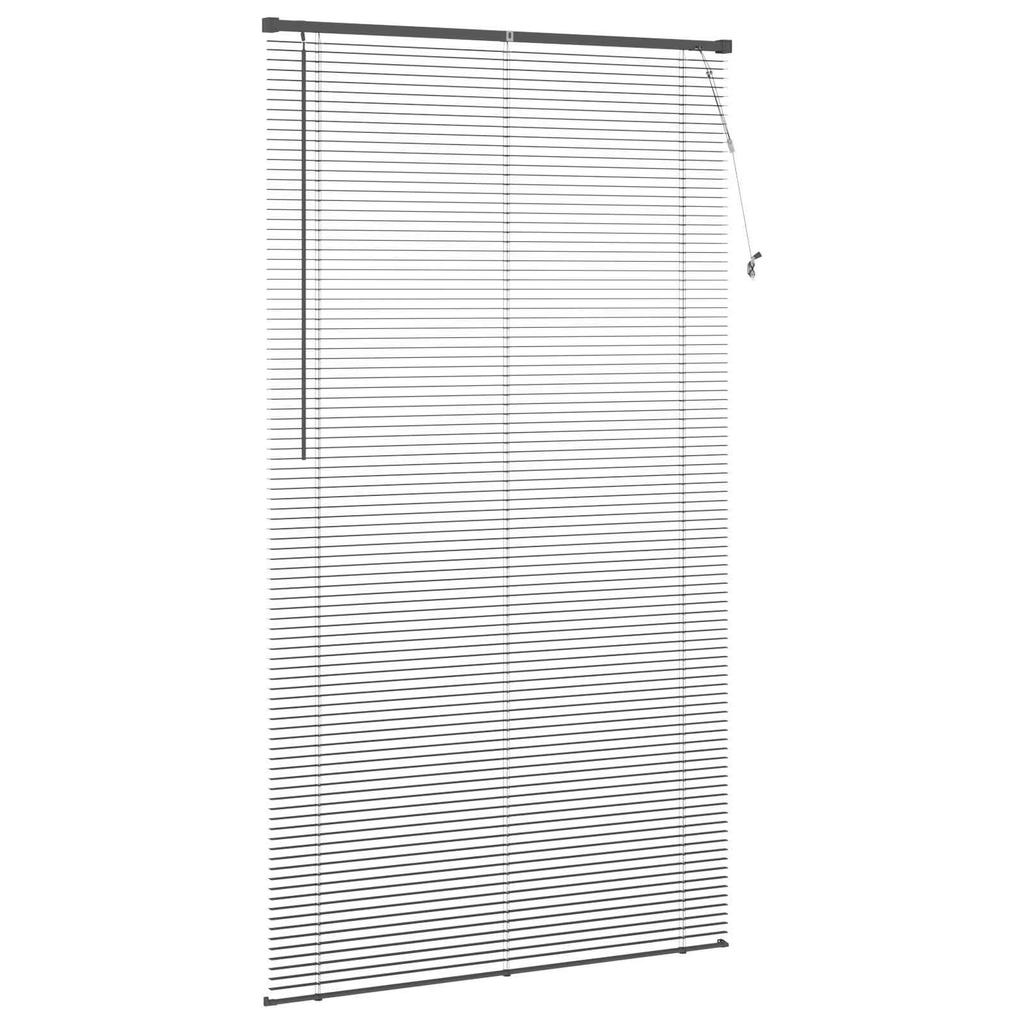 Venetian Blind Silver Grey 213 x 110 cm 25 mm PVC