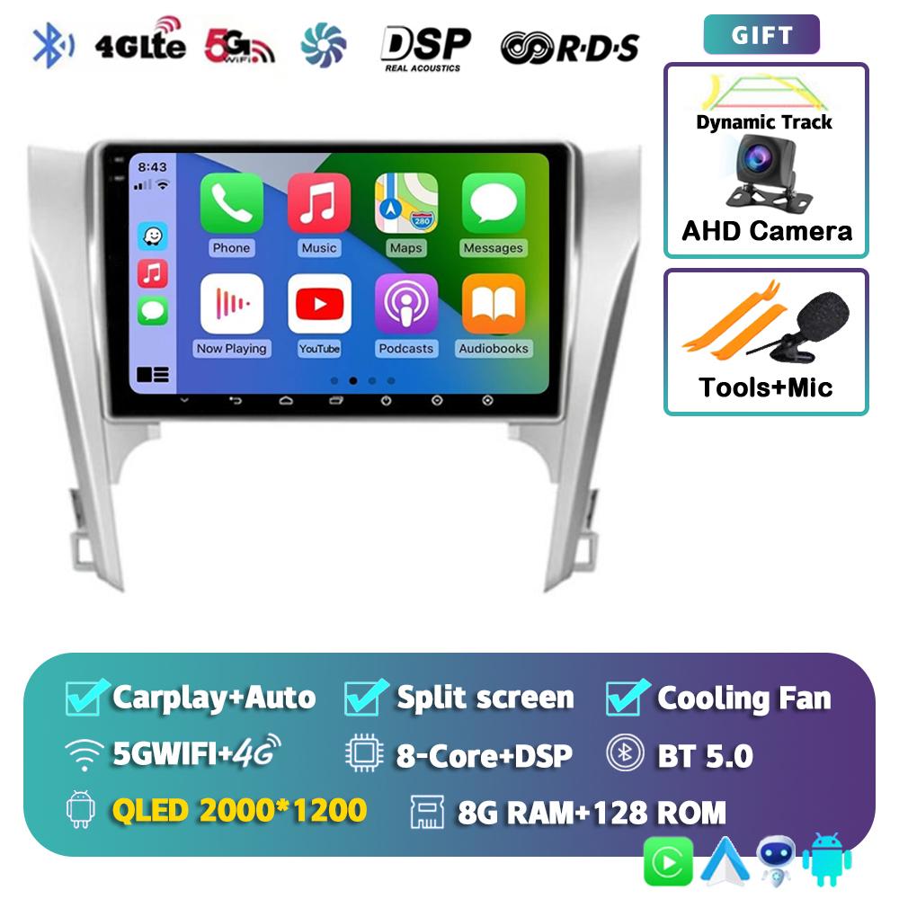 Android 14 Carplay Auto для Toyota Camry 7 XV 50 55 2011-2014 Автомобильный Радио Мультимедиа Видео Плеер Навигация Стерео GPS Нет 2din 4G