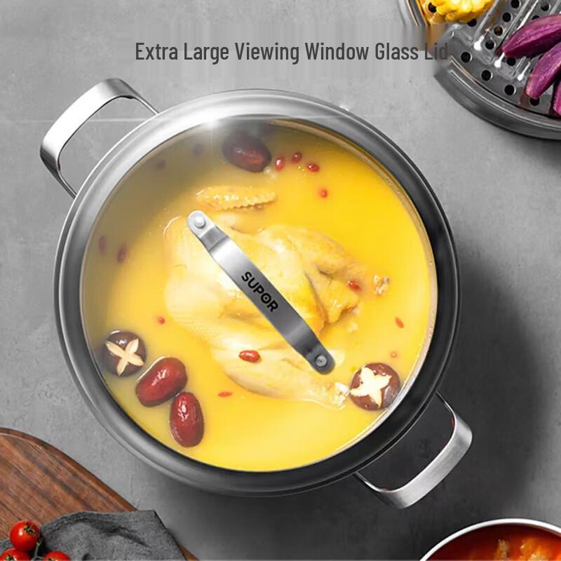 Supor Flavor Fresh III 26cm 3-Ply Stainless Steel Steamer