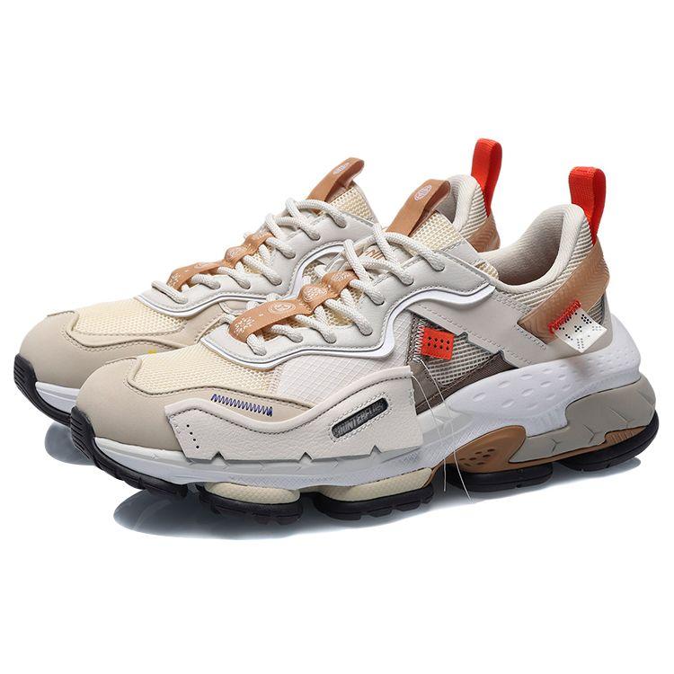 Li Ning CF City Smoke Cloud Low Top Sports Shoes Мужские кроссовки Eggshell-Gray AGLR109-3