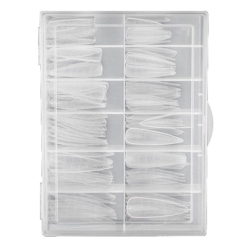 120 Crystal Nail Art Tips & Scaled Extension Mold Set, Paper-Free Model with Extension Glue, 25#