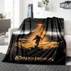1pc The Return of the King Lord of the Rings Flannel Blanket Soft Warm Throw for Home, Office, Travel, All-Season Cozy Bedding GiftL1208