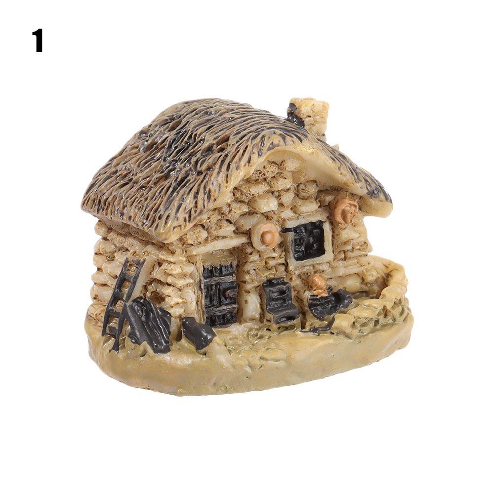 Building Statue DIY Landscaping Mini Crafts Garden Decoration Resin House Miniatures Figurines
