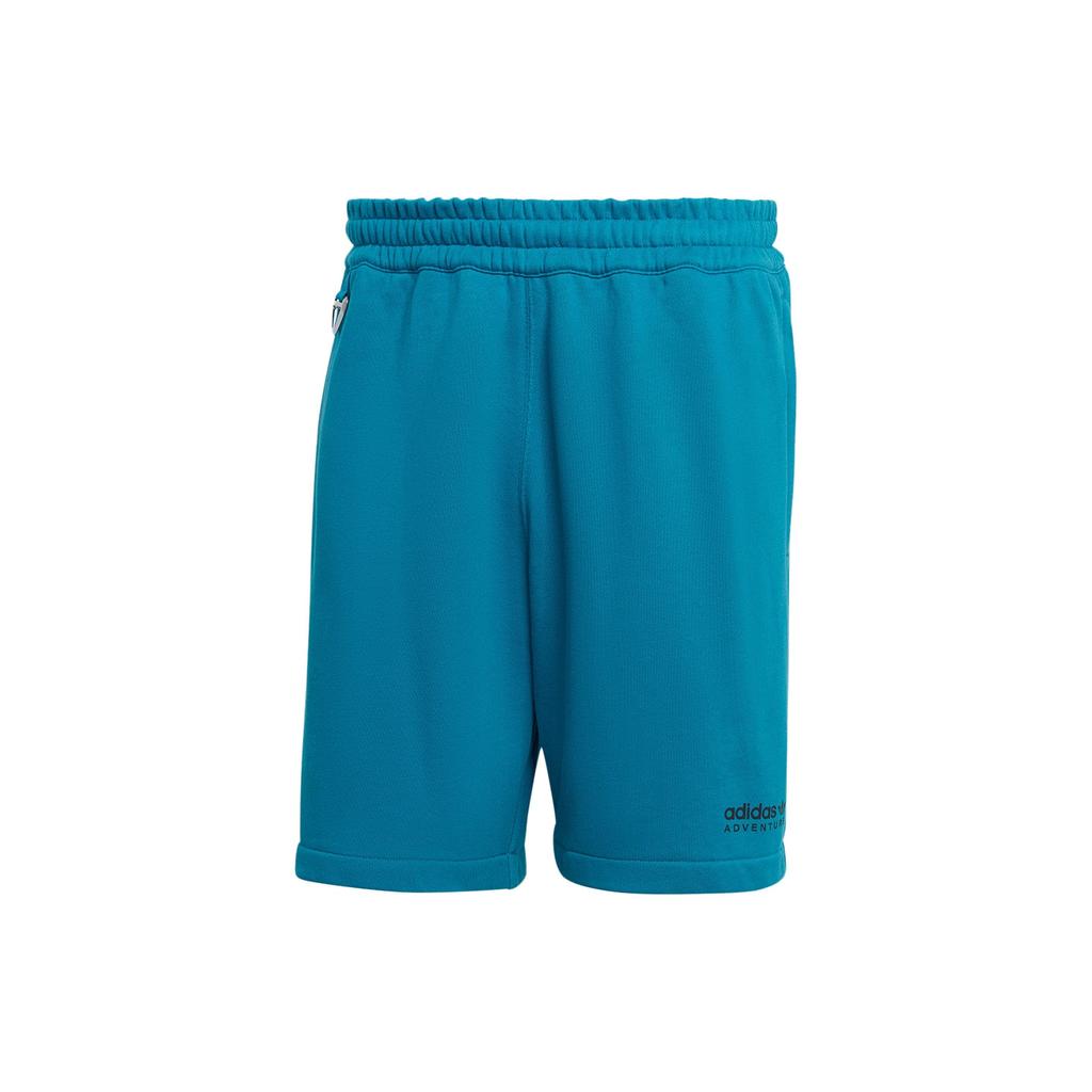 adidas Оригинальные мужские шорты Clover Adventure с логотипом сплошного цвета, бирюзовые HR4217
