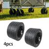 4 Pieces Camping Wagon Wheels Picnic Beach Tire Professional Heavy in Smooth Bearings Replacement