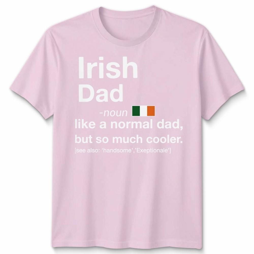 Irish Dad Definition Fathers Day Shamrock Ireland Flag Unisexs Unisexs T Shirt
